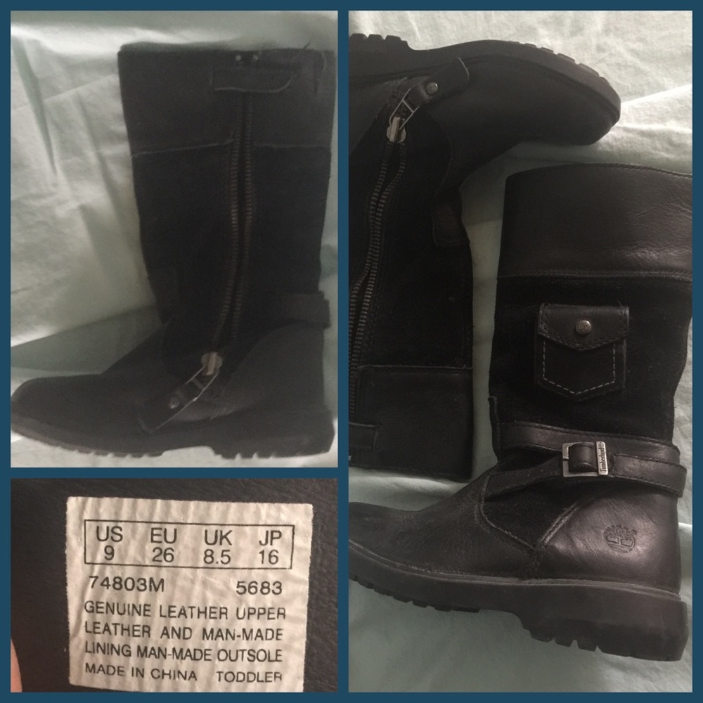 Girls Leather Timberland Boots