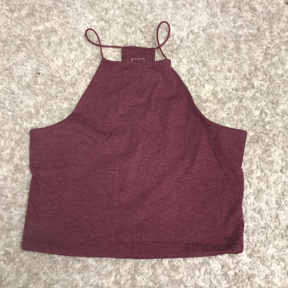 Cranberry crop top
