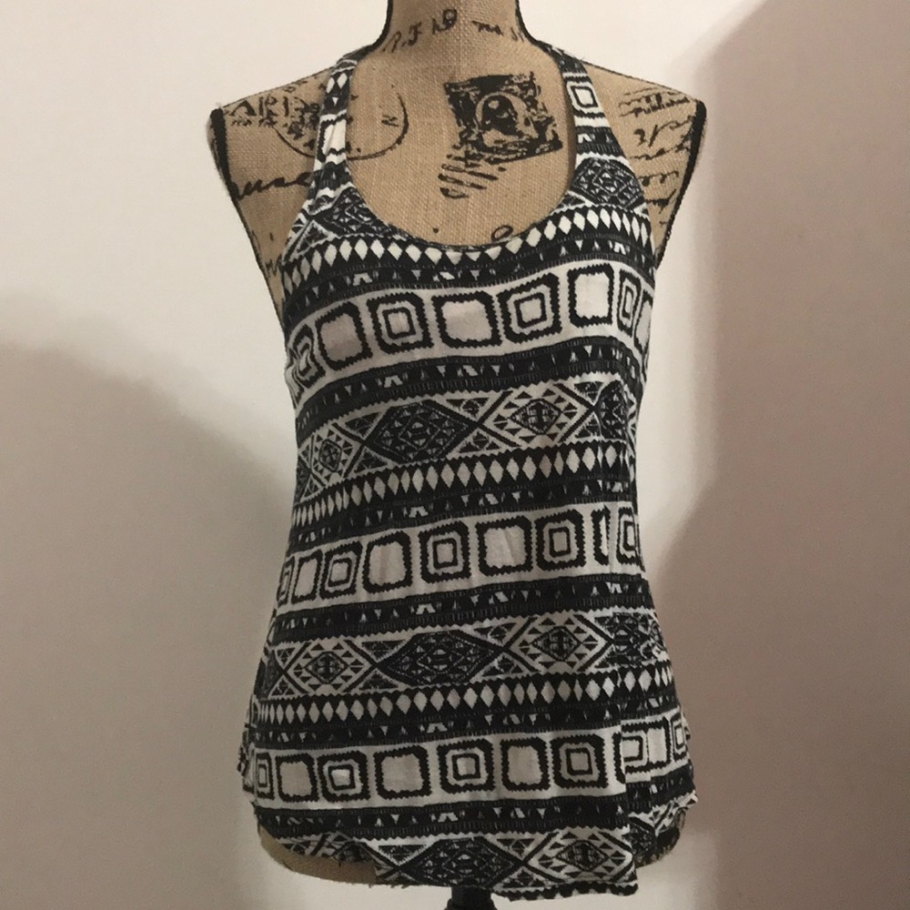 Perfect for Summer black and white Racerback