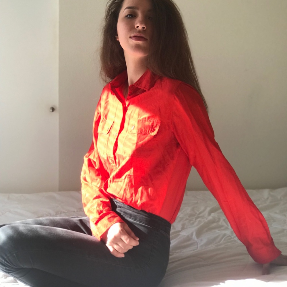 Ruby Red Calvin Klein Blouse