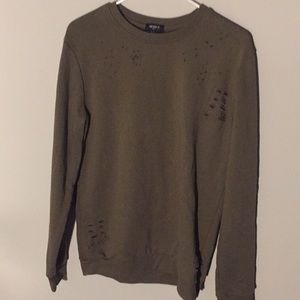 Forever 21 Men Distressed Sweater
