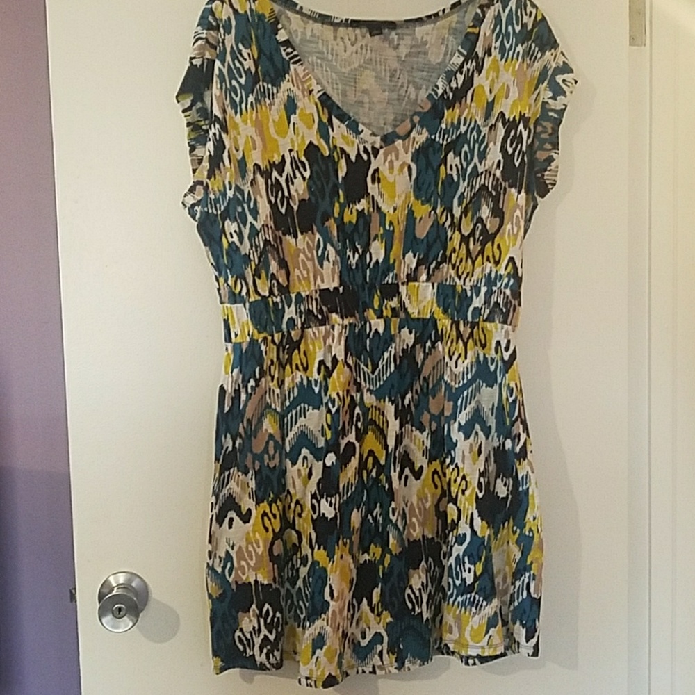 Banana Republic dress patterned short sleeve L