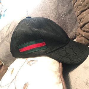 Original GG Gucci canvas knit baseball cap