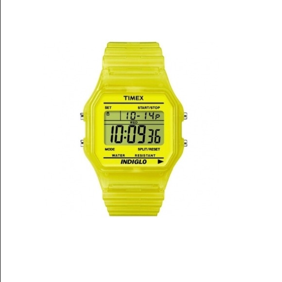 timex yellow watch