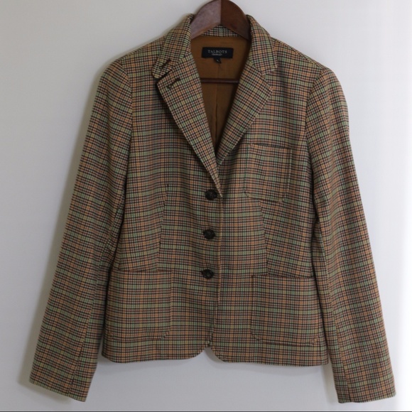 Talbots Jackets & Blazers - 🔥SALE🔥Talbots Tan Plaid Jacket