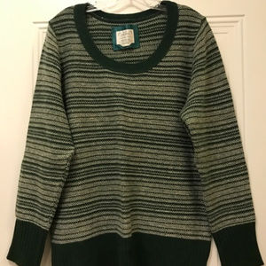 Old Navy Green Striped Sweater