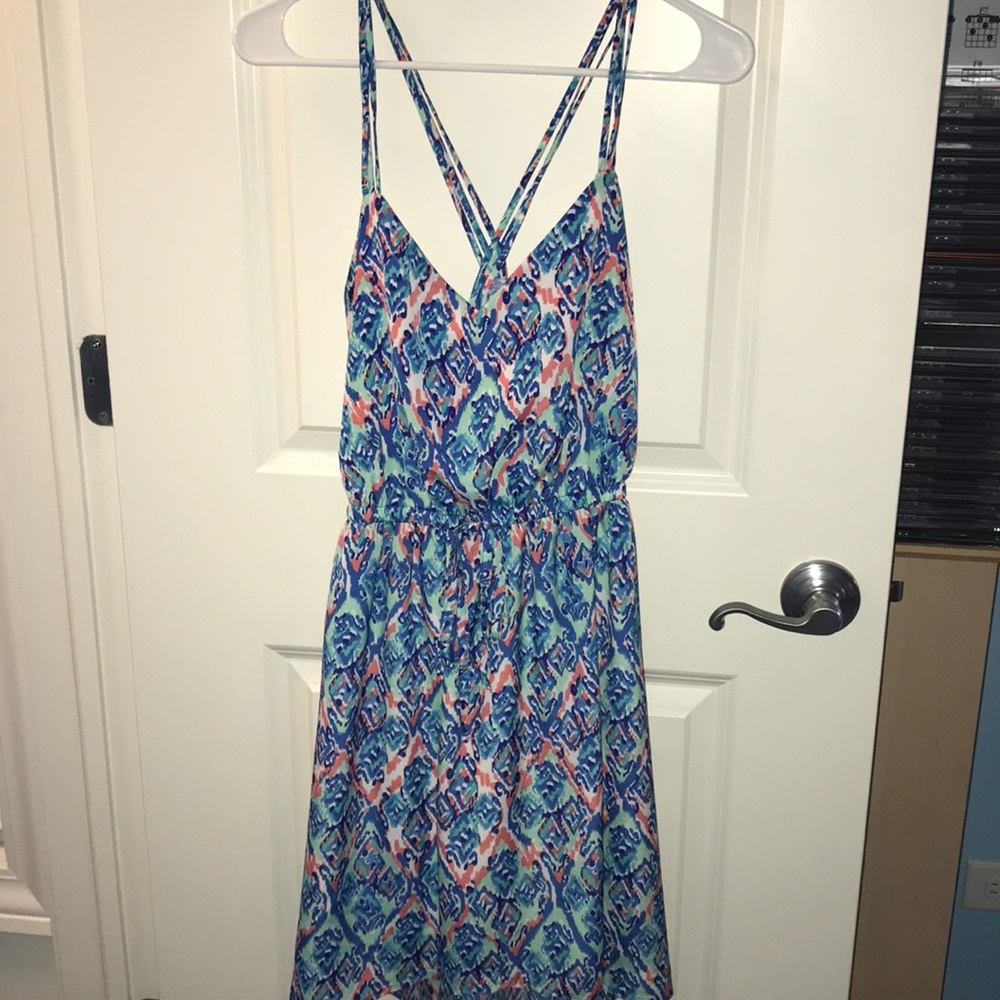 Pretty Patterned Strappy Dress