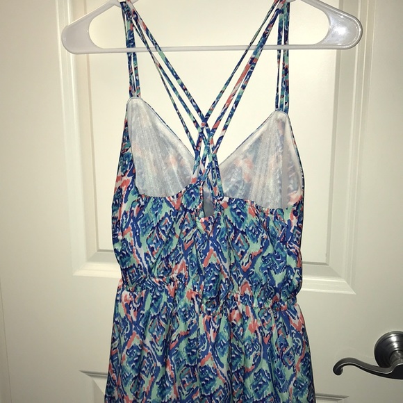 Pretty Patterned Strappy Dress - Picture 2 of 6