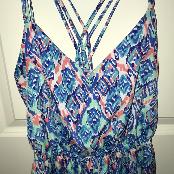 Pretty Patterned Strappy Dress - Picture 4 of 6