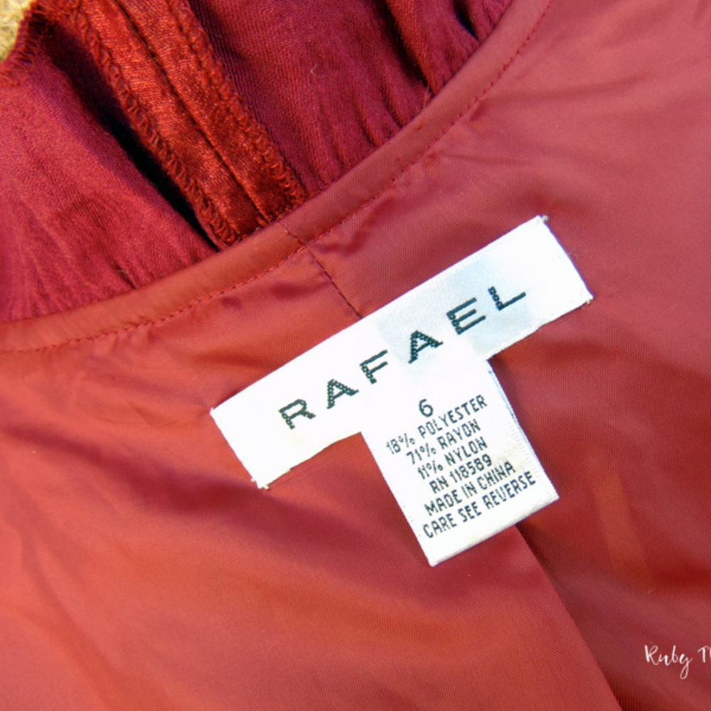 Ruby Red Ruffle Front Blazer Jacket SIZE 6 - Picture 8 of 8