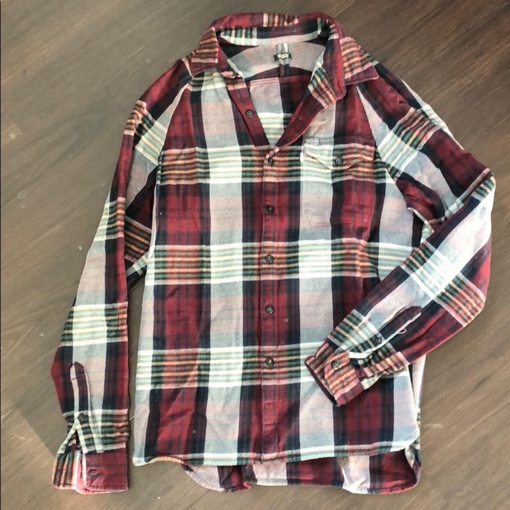 Levi's Flannel, Burgundy Flannel, Thick Flannel