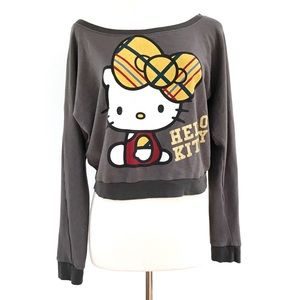 SOLD. Sanrio Hello Kitty Graphics Cropped Sweater