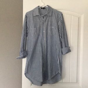 Striped collared dress