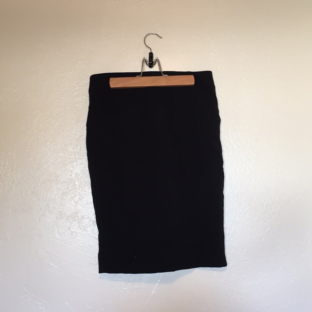 Black pencil skirt