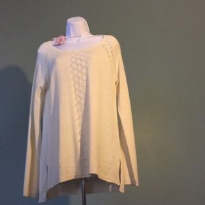 Cream sweater tunic