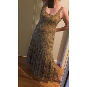 Jones of New York 100% silk sz 10 long dress.