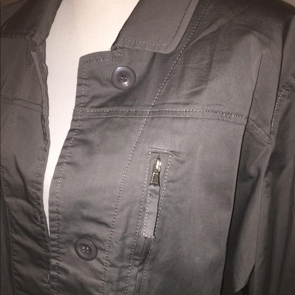 🔴 Sigrid Olsen Studio Dark Gray Jacket