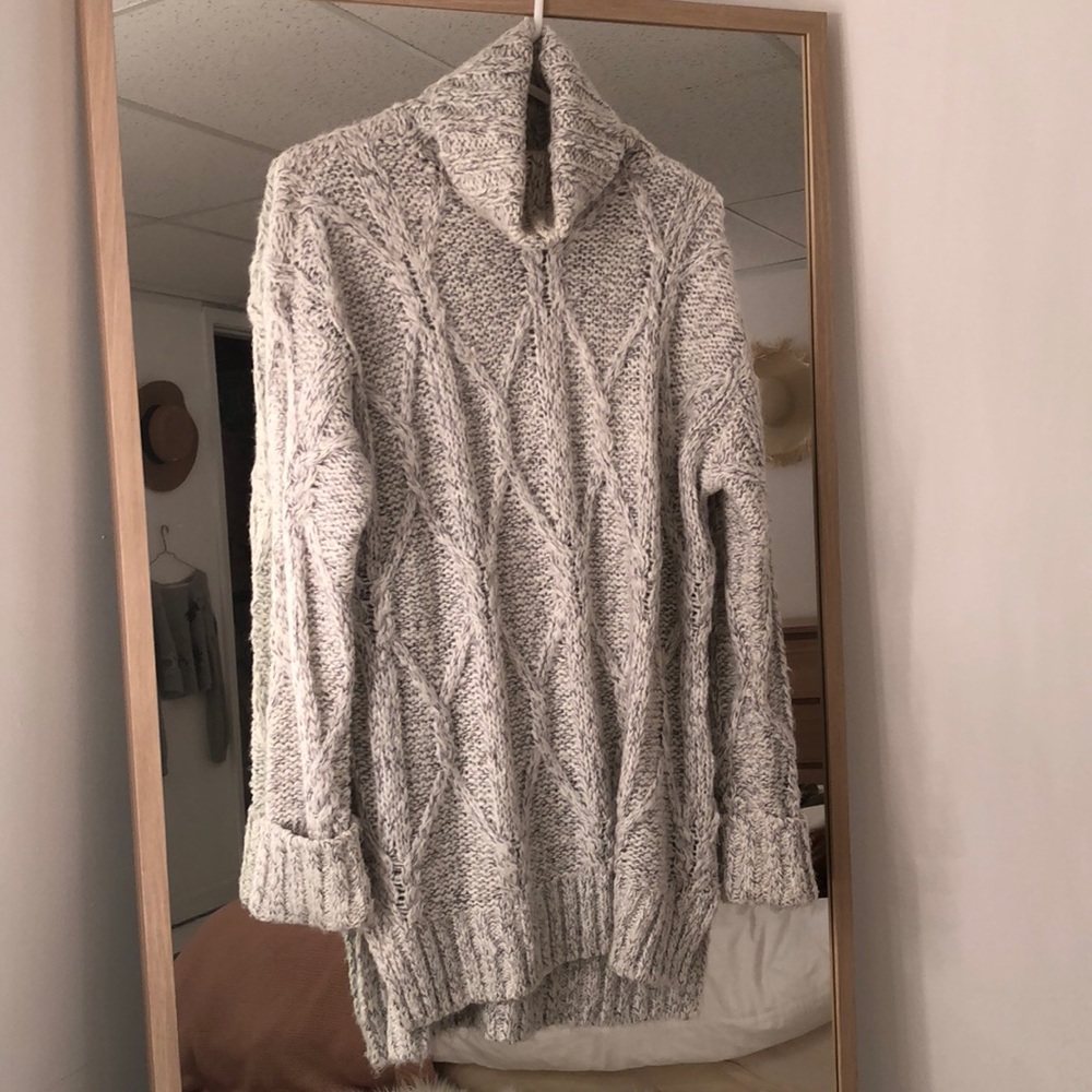 Cable knit sweater