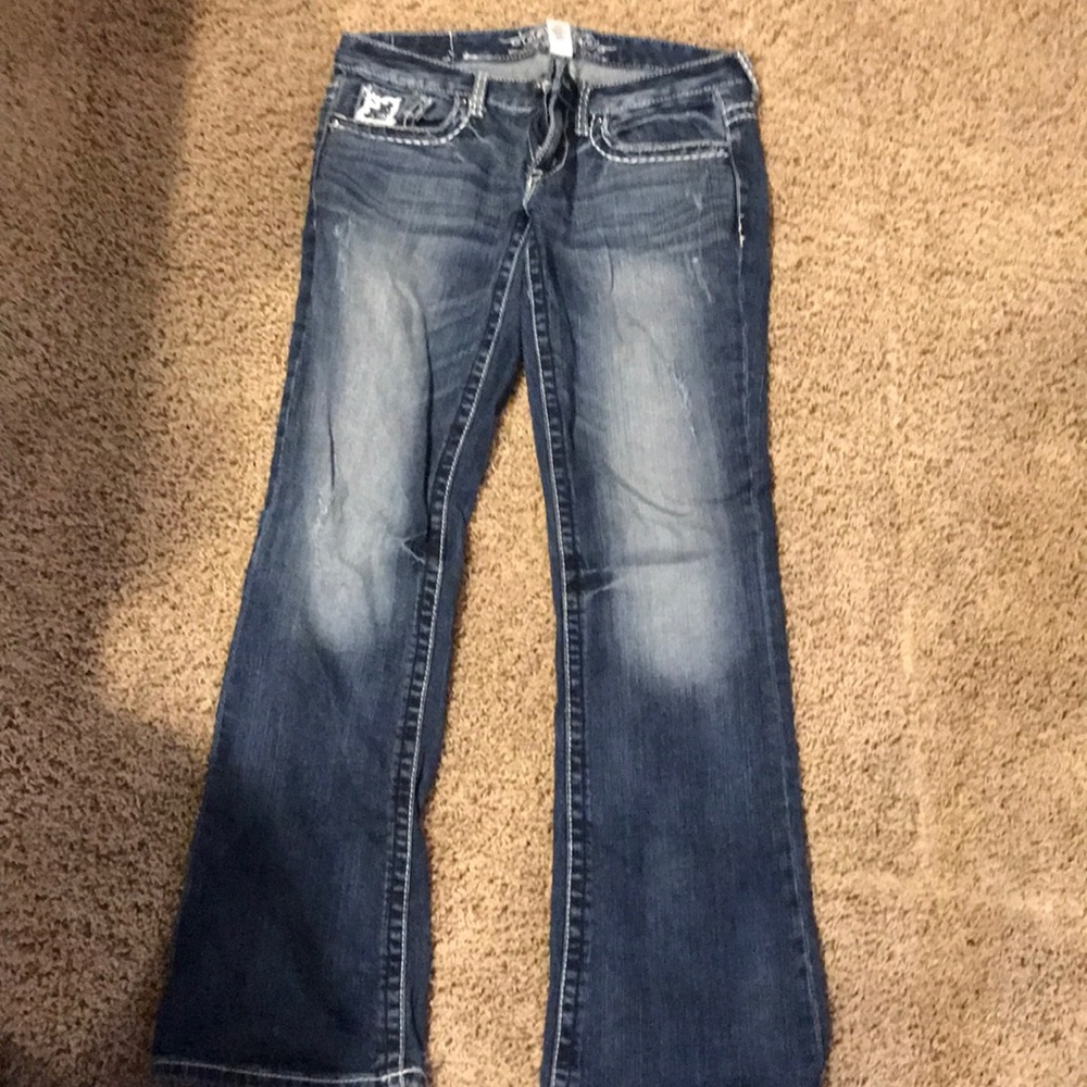 Maurice’s bootcut jeans with jewels pockets