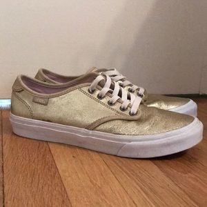 Gold Vans Shoes