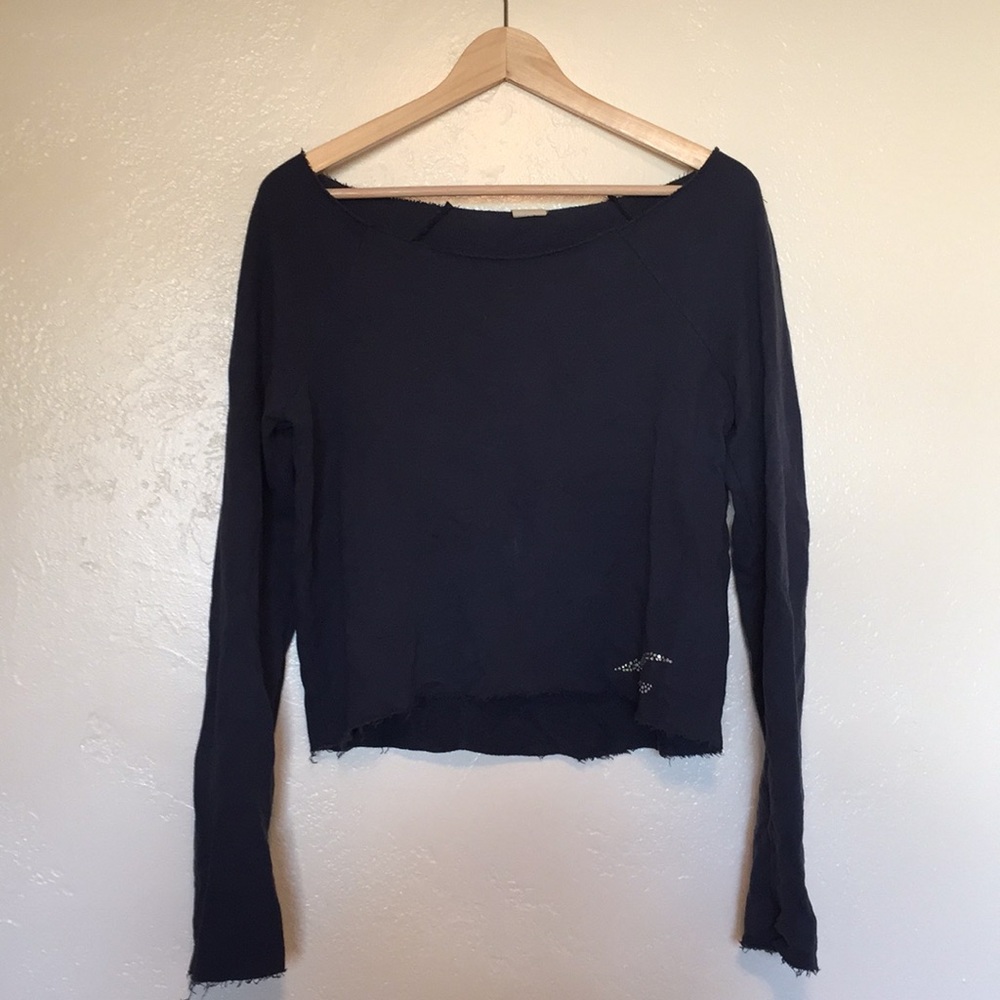 Cropped Hollister slouchy sweatshirt