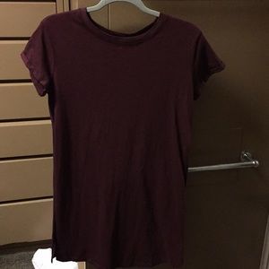 Burgundy tunic size s