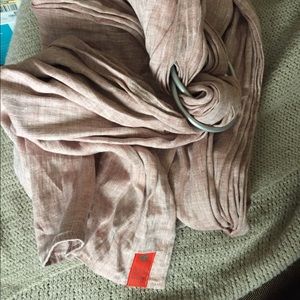 Double layer Chambray Sakura Bloom Ring Sling