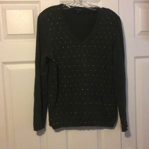 Army green sweater