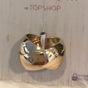 TOPSHOP Gold Criss Cross band - S