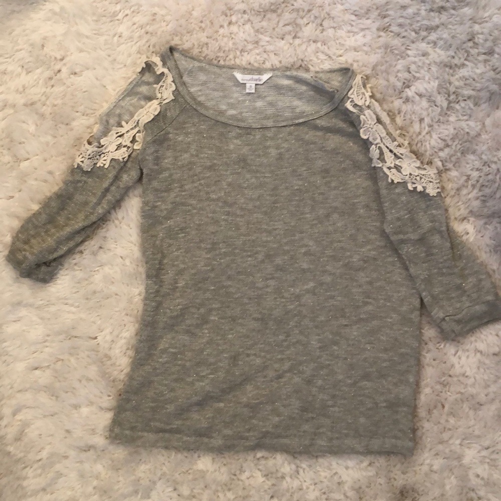 Open shoulder, 3/4 sleeve top Charming Charlie