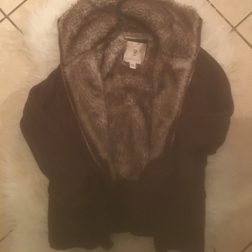 Faux Fur Lined Abercrombie Sweater