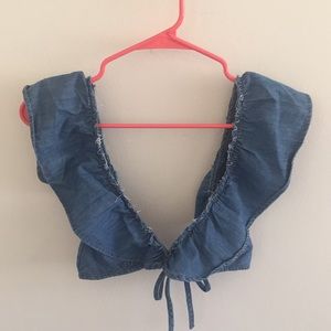 Zara Ruffle Crop Top