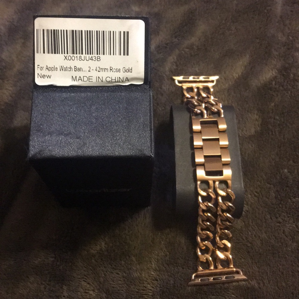 Apple Watch 42 mm Dress Band. Rose Gold