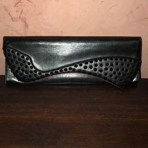 Christian Louboutin Pigalle Spiked Leather Clutch