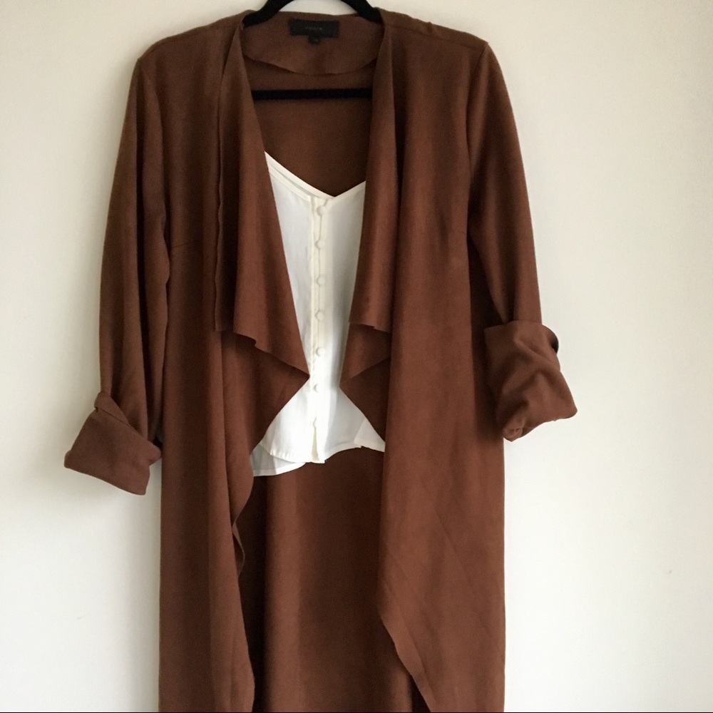 Suede double breast jacket