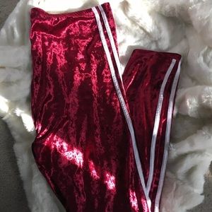 Red velvet crush leggings