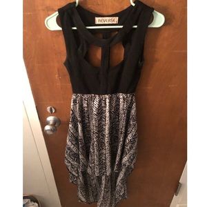 Strapped high-low dress