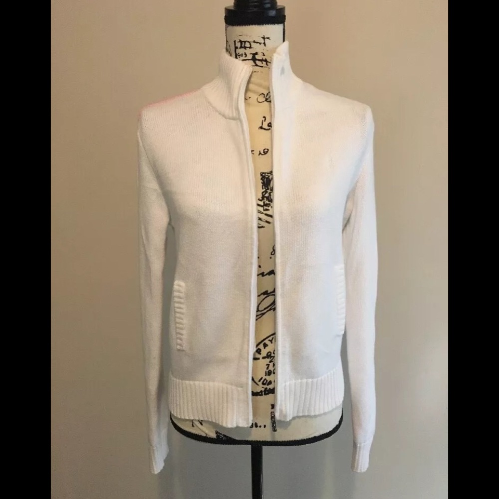 Ralph Lauren Zip Up Sweater Size M
