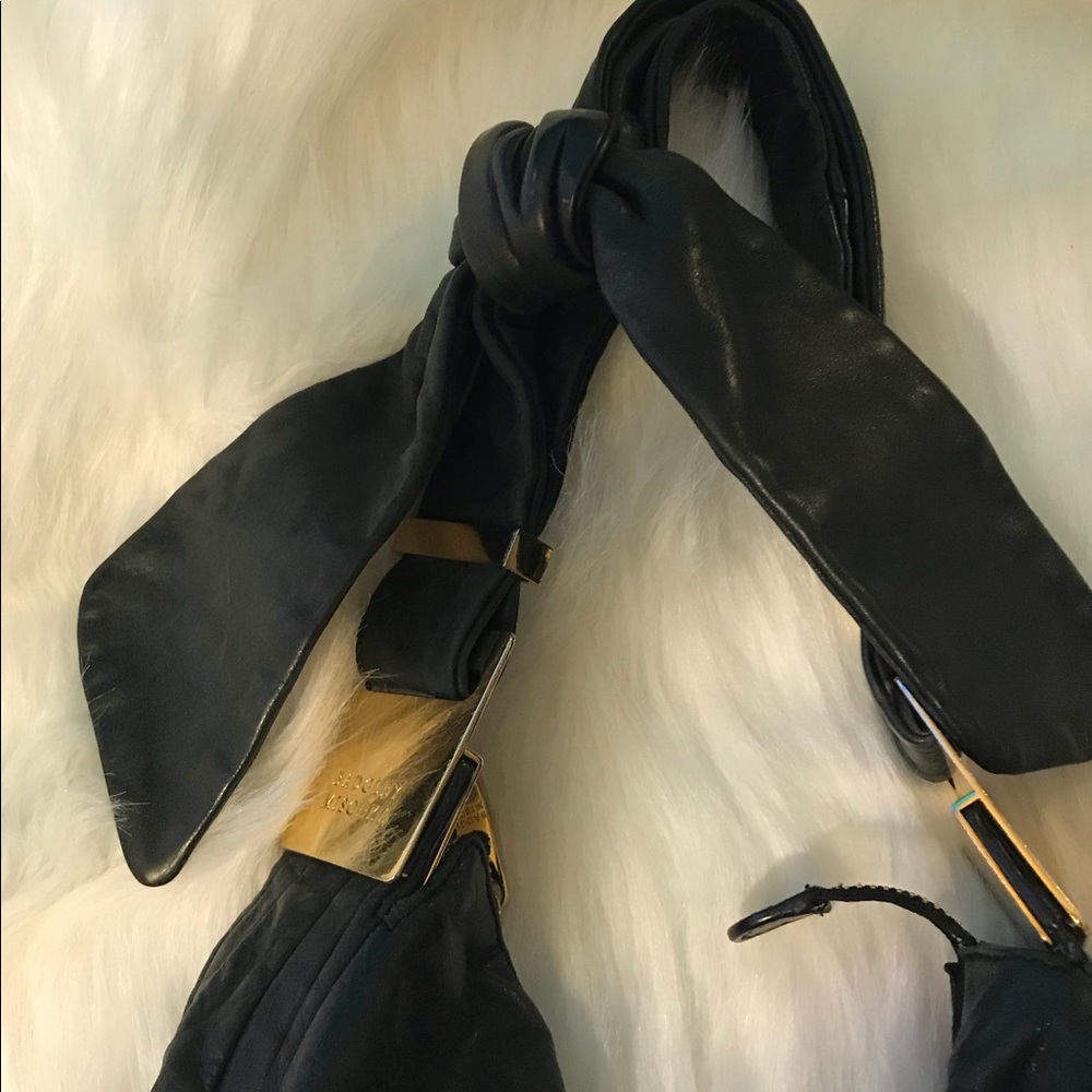 Badgley Mischka Carina Leather Hobo - Picture 5 of 8