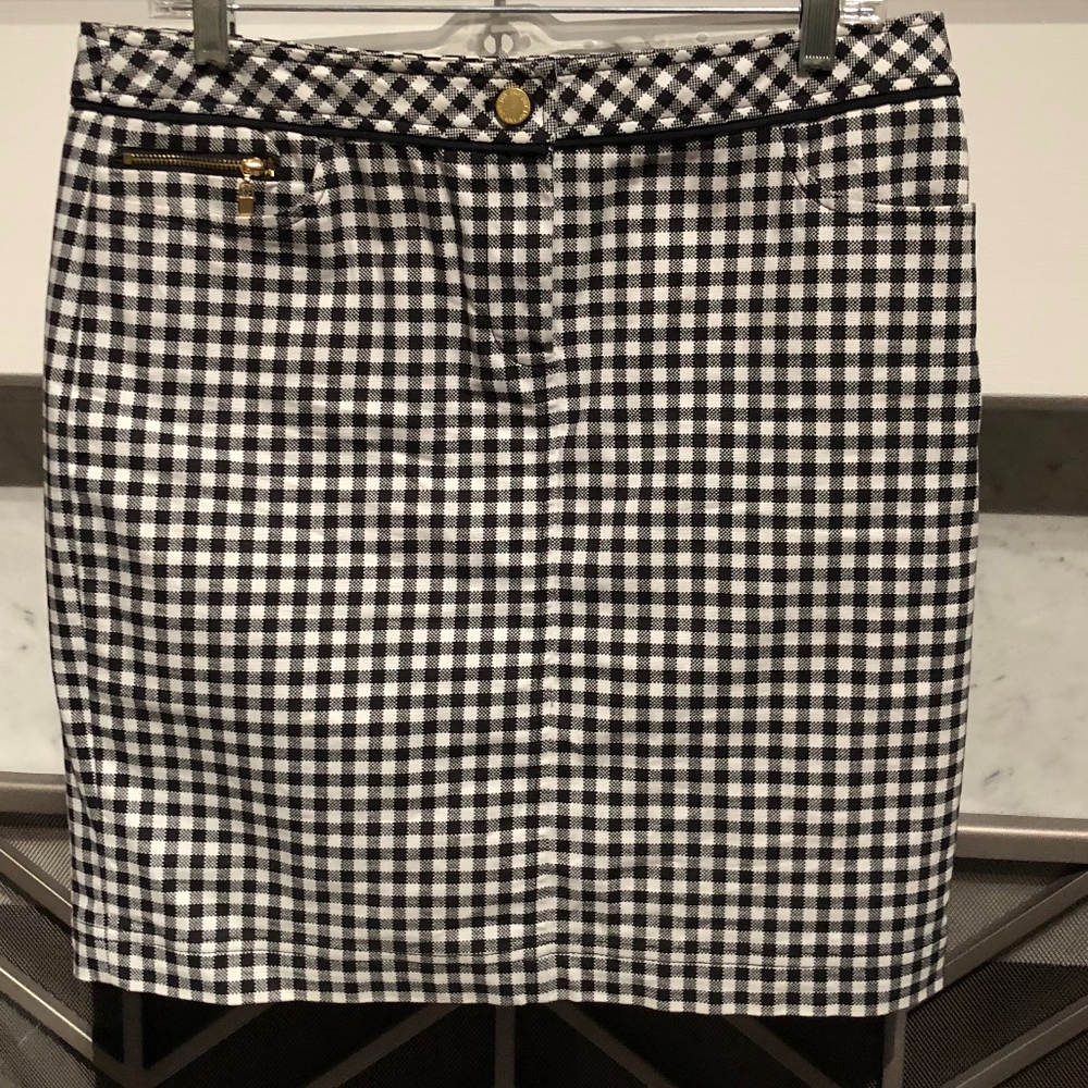 Jones New York Gingham Skirt