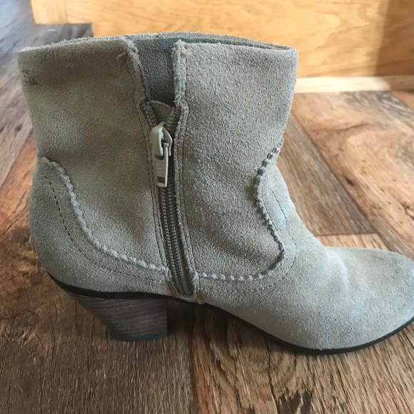 Crown Vintage Womens Boots Beige Suede Ankle Boots - Picture 6 of 8