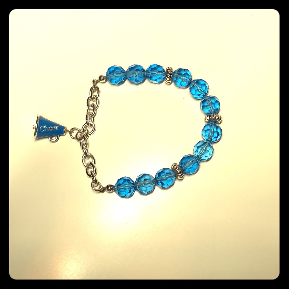 Never worn blue cheerleader bracelet