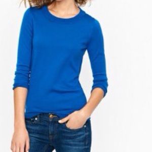 J. Crew Tippi sweater in lustrous blue