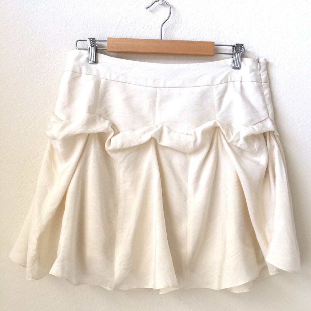 Off-white cotton skirt