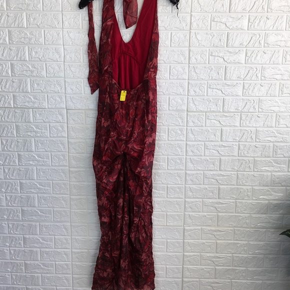 R20 silky Way plunging jumpsuit - Picture 5 of 5