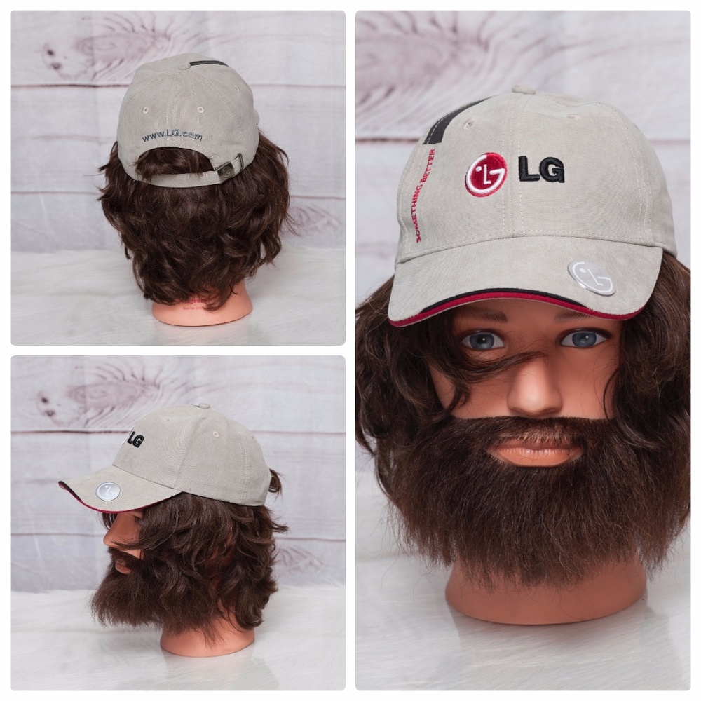 LG Smartphone Promotional Gray Strapback Cap Hat