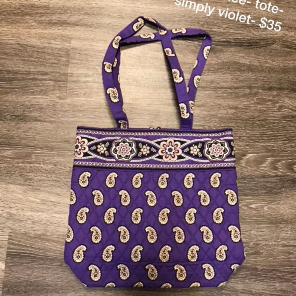 Used once- tote- simply violet