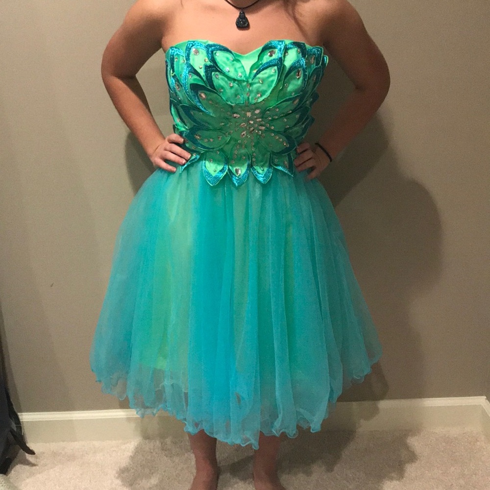 Green/Blue Cocktail Dress