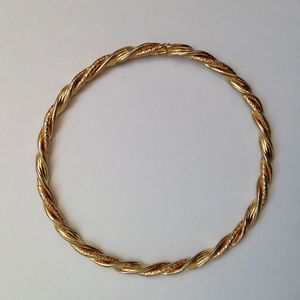 ❤ Vintage Twisted Gold-Plated Bracelet