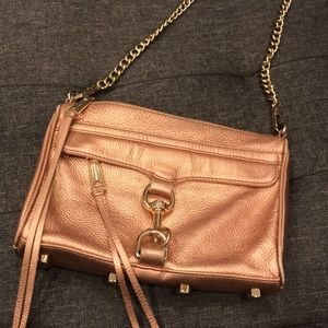 Rebecca Minkoff Rose Gold Mini M.A.C bag 😍